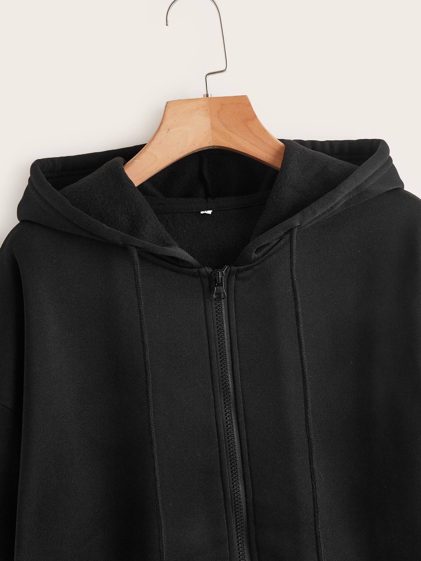 INAWLY Solid Zip Up Drawstring Thermal Lined Hoodie,Long Sleeve Tops Graduation,Back To School Outfits,Graduation,Teacher Outfits For Women,Back To School Pullover Fall Outfit