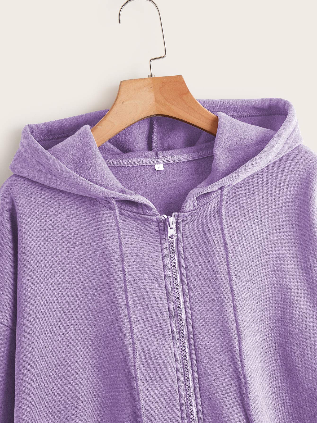 INAWLY Solid Zip Up Drawstring Thermal Lined Hoodie,Long Sleeve Tops Graduation,Back To School Outfits,Graduation,Teacher Outfits For Women,Back To School Pullover Fall Outfit