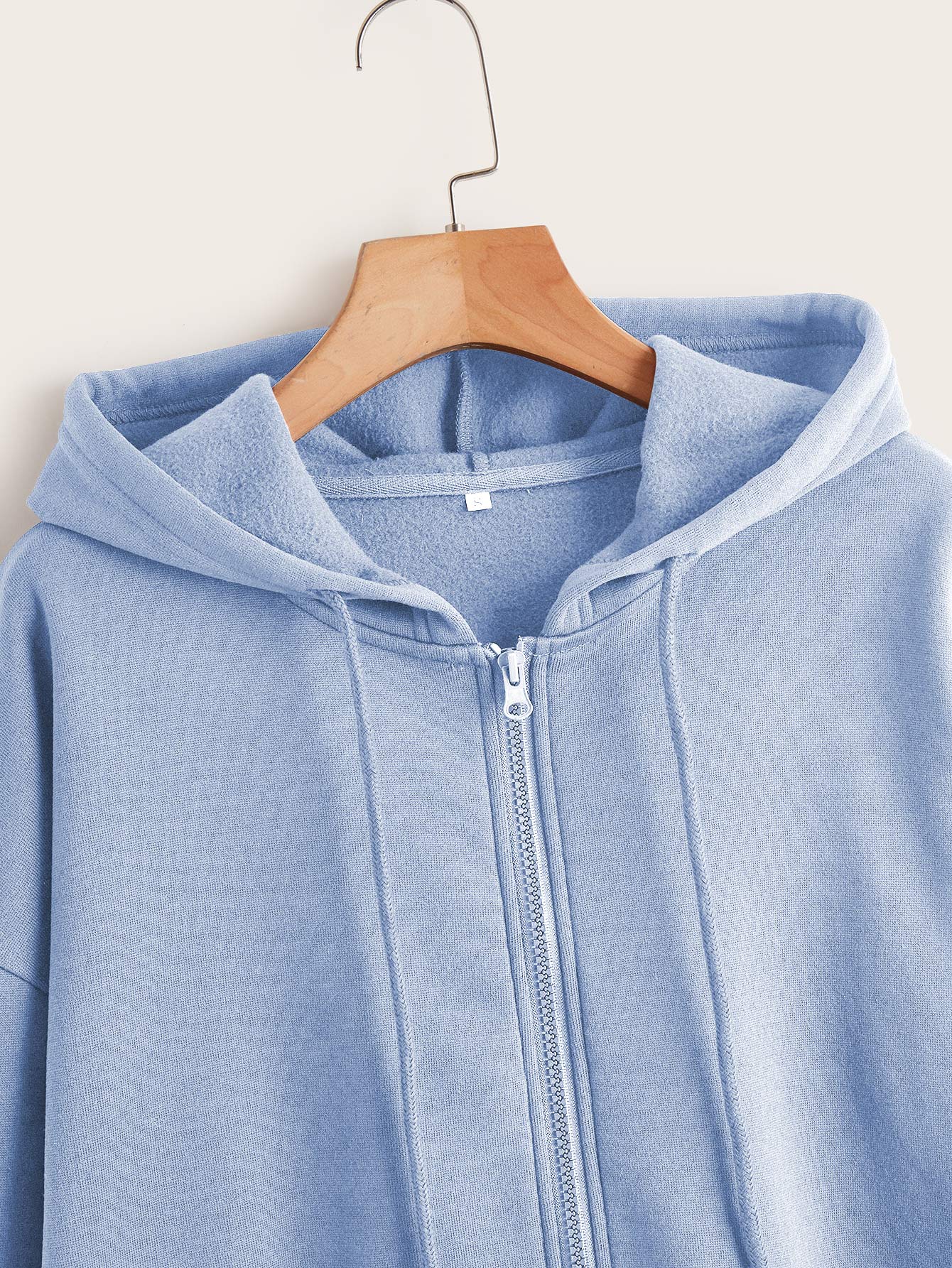 INAWLY Solid Zip Up Drawstring Thermal Lined Hoodie,Long Sleeve Tops Graduation,Back To School Outfits,Graduation,Teacher Outfits For Women,Back To School Pullover Fall Outfit