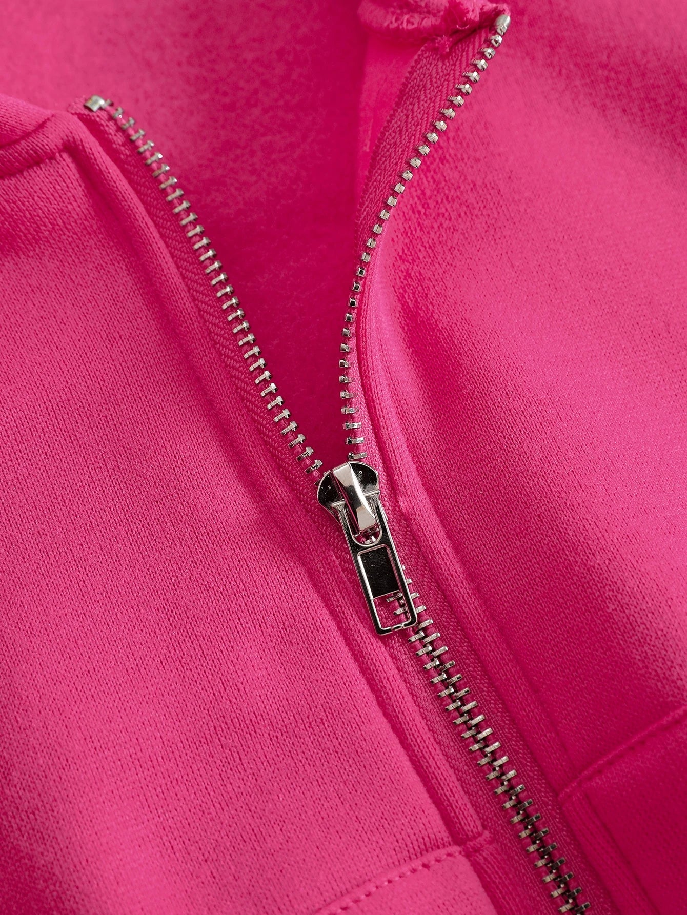 INAWLY Solid Zip Up Drop Shoulder Thermal Lined Crop Hoodie,Long Sleeve Tops Graduation,Back To School Outfits,Graduation,Teacher Outfits For Women,Back To School Pullover Fall Outfit