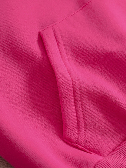 INAWLY Solid Zip Up Drop Shoulder Thermal Lined Crop Hoodie,Long Sleeve Tops Graduation,Back To School Outfits,Graduation,Teacher Outfits For Women,Back To School Pullover Fall Outfit