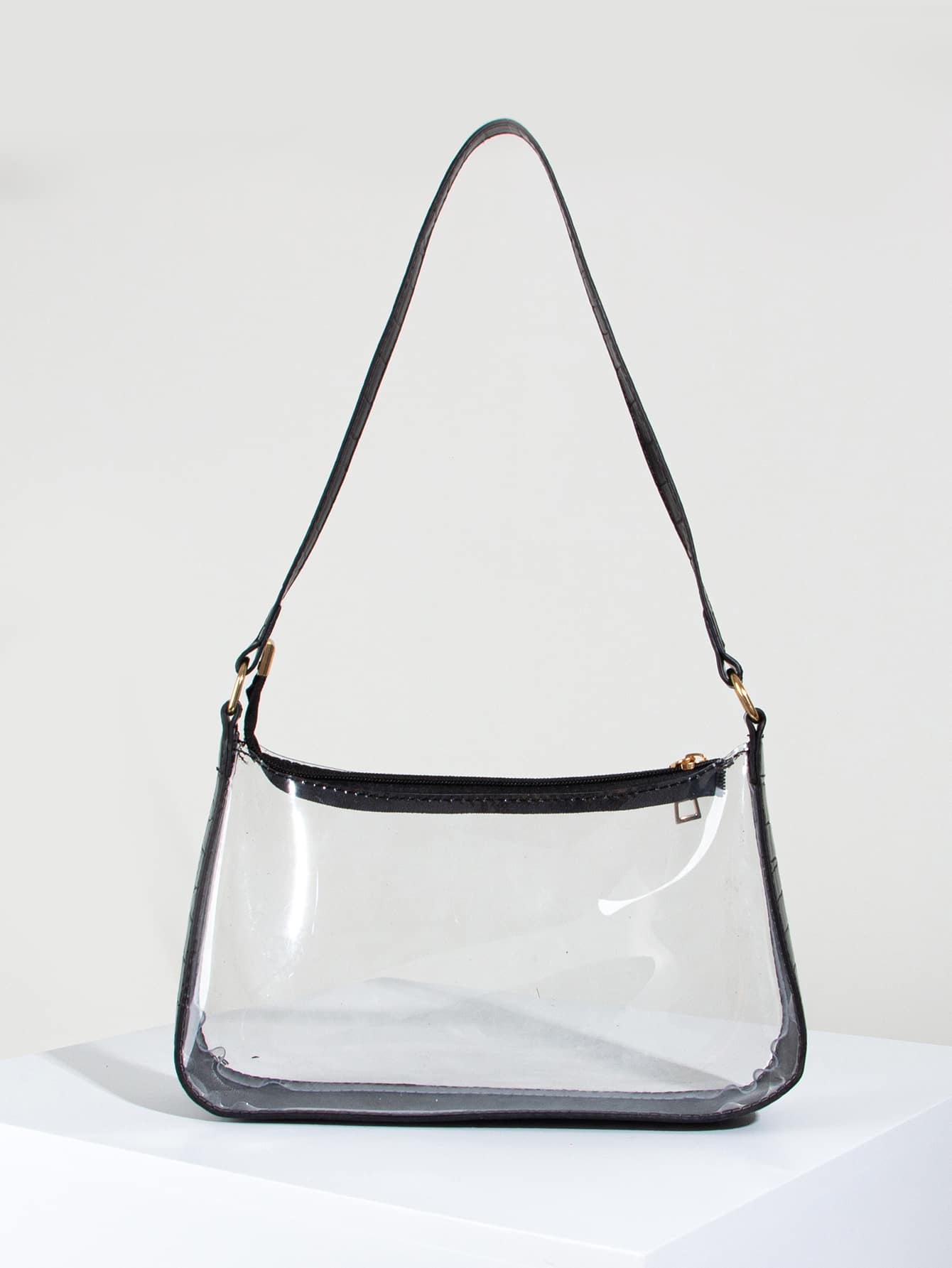 Women's Fashionable Transparent PVC Armpit Bag/Shoulder Bag For Daily Commuting