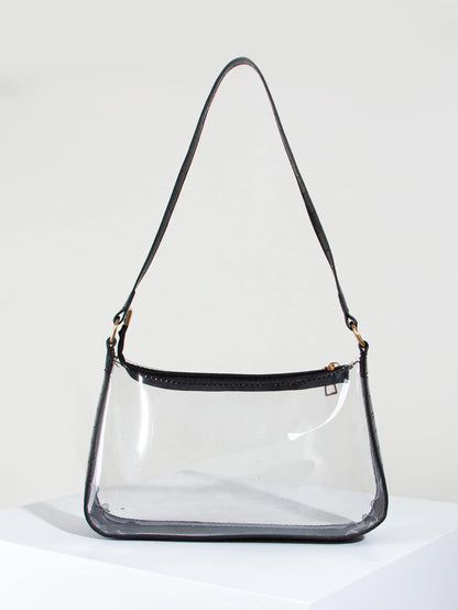 Women's Fashionable Transparent PVC Armpit Bag/Shoulder Bag For Daily Commuting
