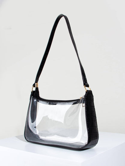 Women's Fashionable Transparent PVC Armpit Bag/Shoulder Bag For Daily Commuting