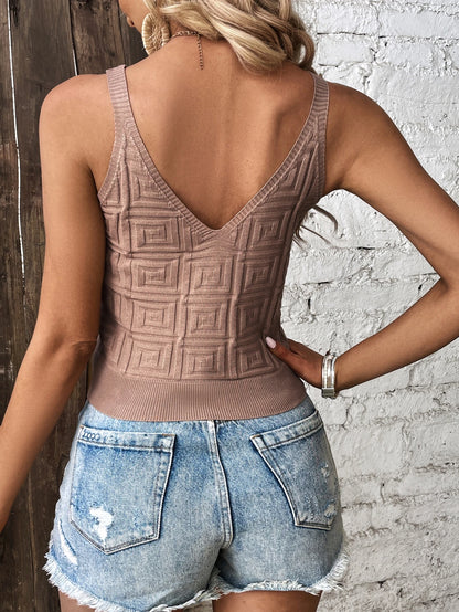 Calvaya Solid Cami Knit Top