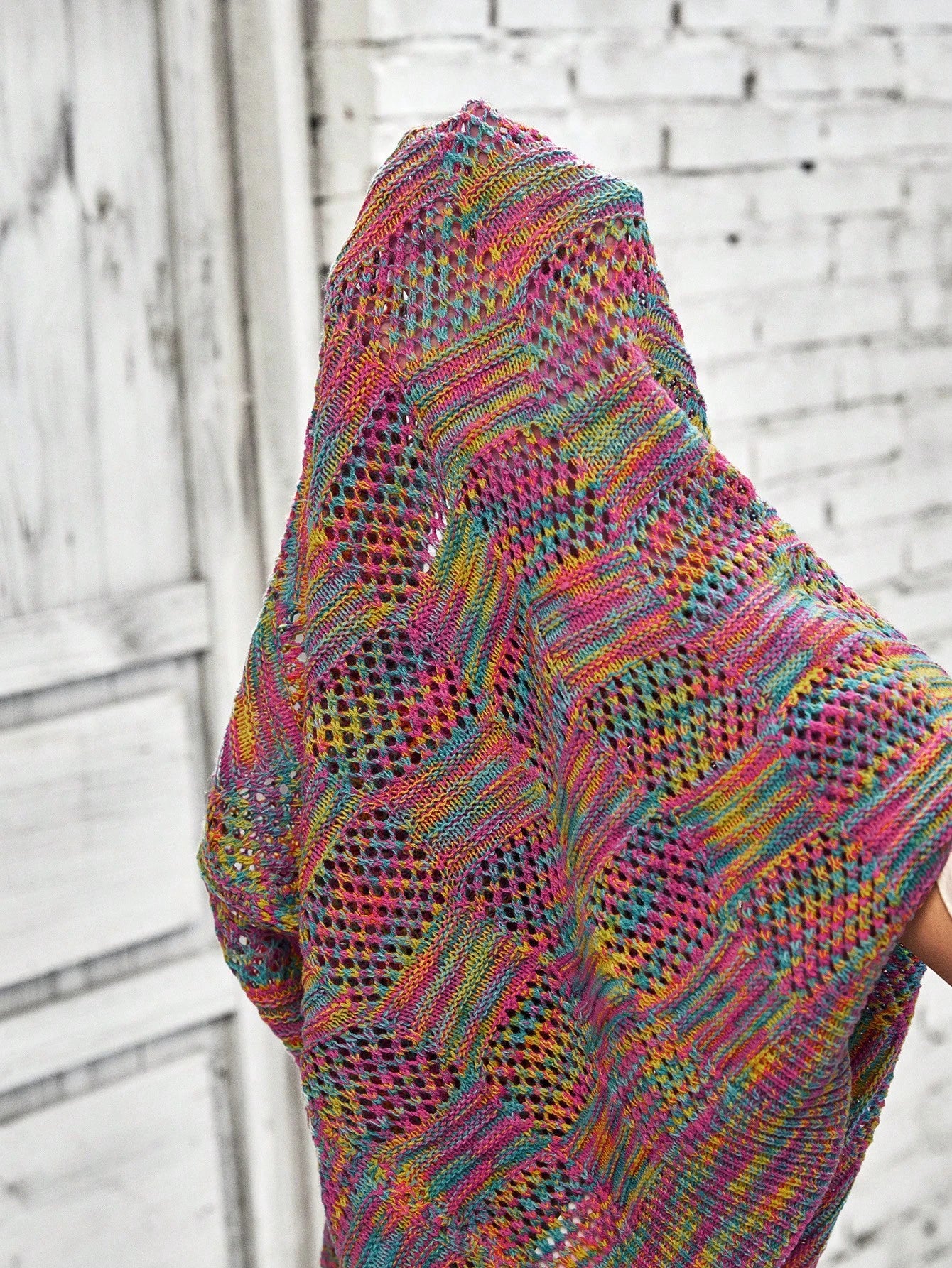 EMERY ROSE Solid Pointelle Knit Top