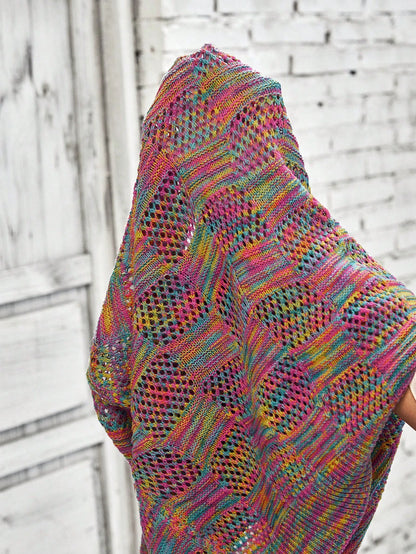 EMERY ROSE Solid Pointelle Knit Top