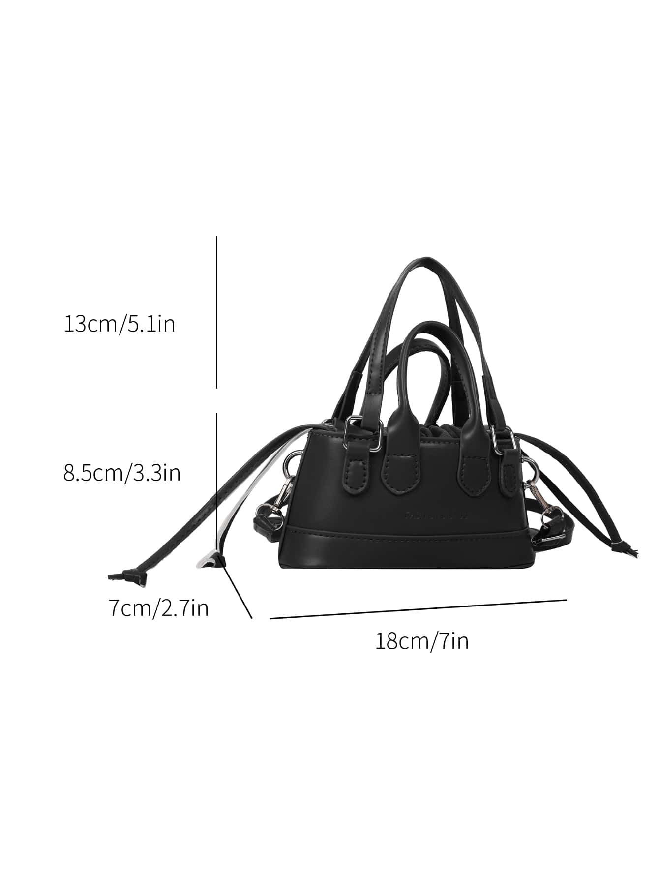 Crocodile Embossed Bucket Bag Mini Drawstring Design Funky