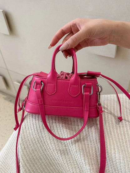 Crocodile Embossed Bucket Bag Mini Drawstring Design Funky