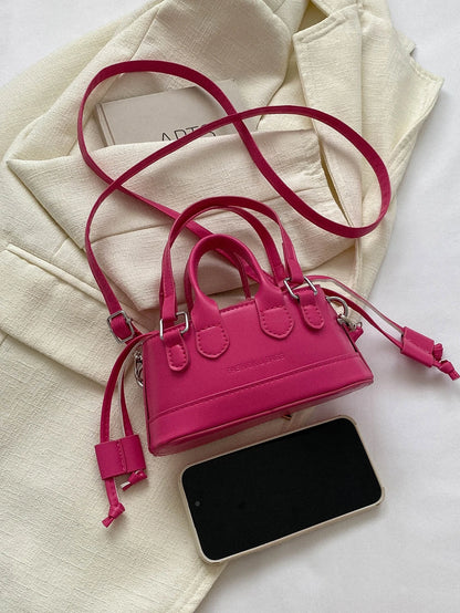 Crocodile Embossed Bucket Bag Mini Drawstring Design Funky