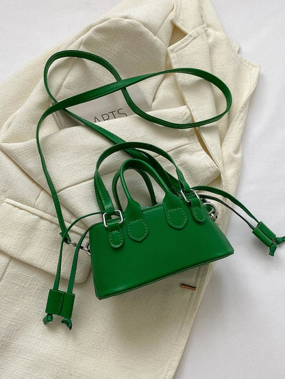 Crocodile Embossed Bucket Bag Mini Drawstring Design Funky