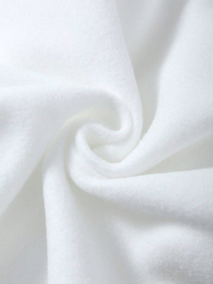 INAWLY Letter Graphic Kangaroo Pocket Drawstring Thermal Lined Hoodie,Long Sleeve Tops