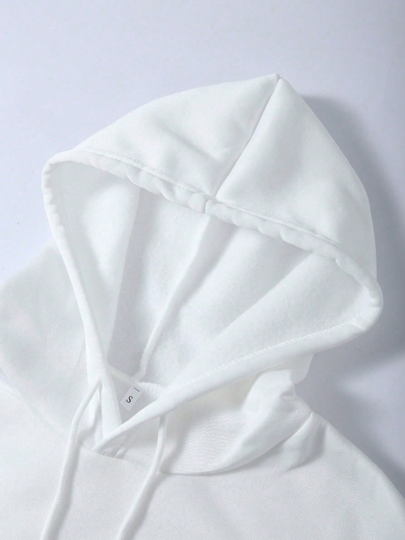 INAWLY Letter Graphic Kangaroo Pocket Drawstring Thermal Lined Hoodie,Long Sleeve Tops