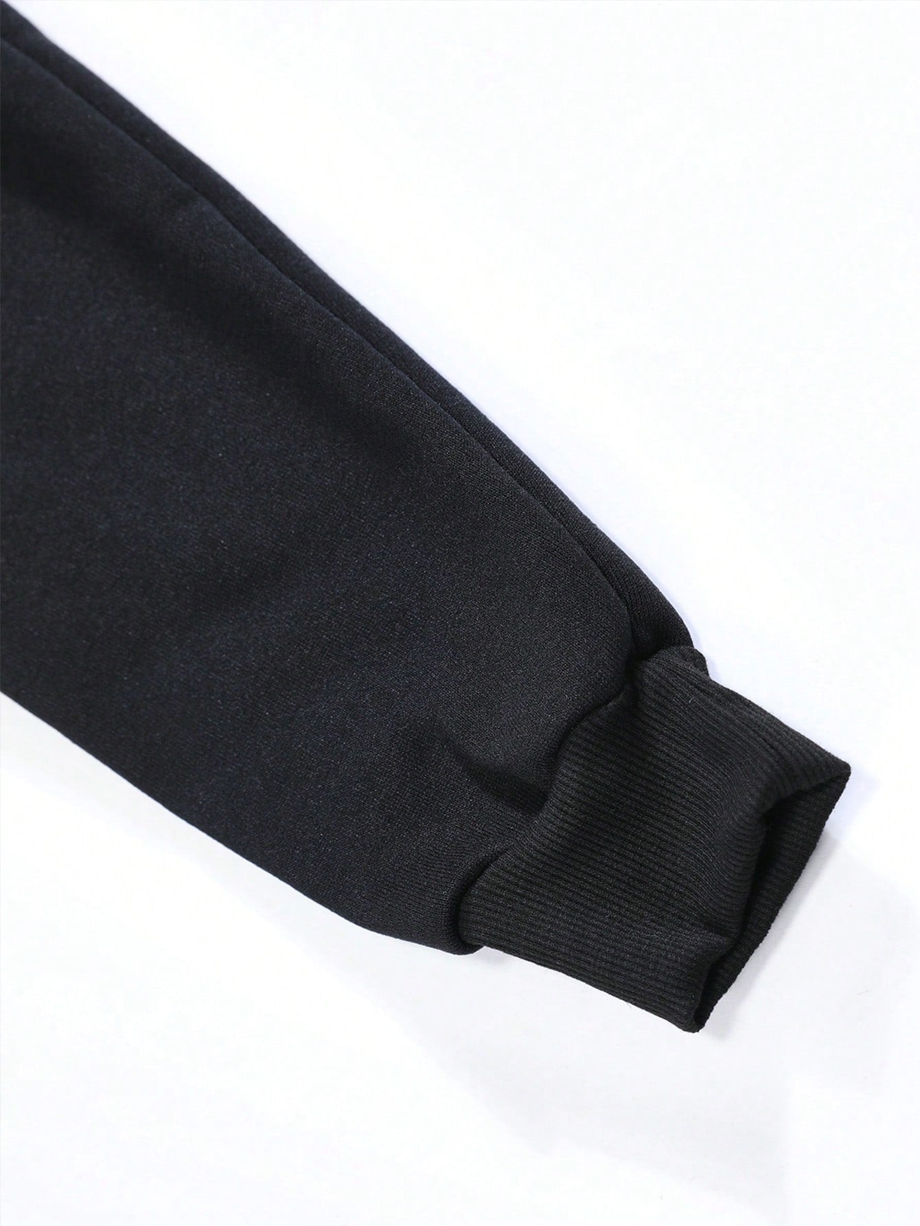 INAWLY Letter Graphic Kangaroo Pocket Drawstring Thermal Lined Hoodie,Long Sleeve Tops