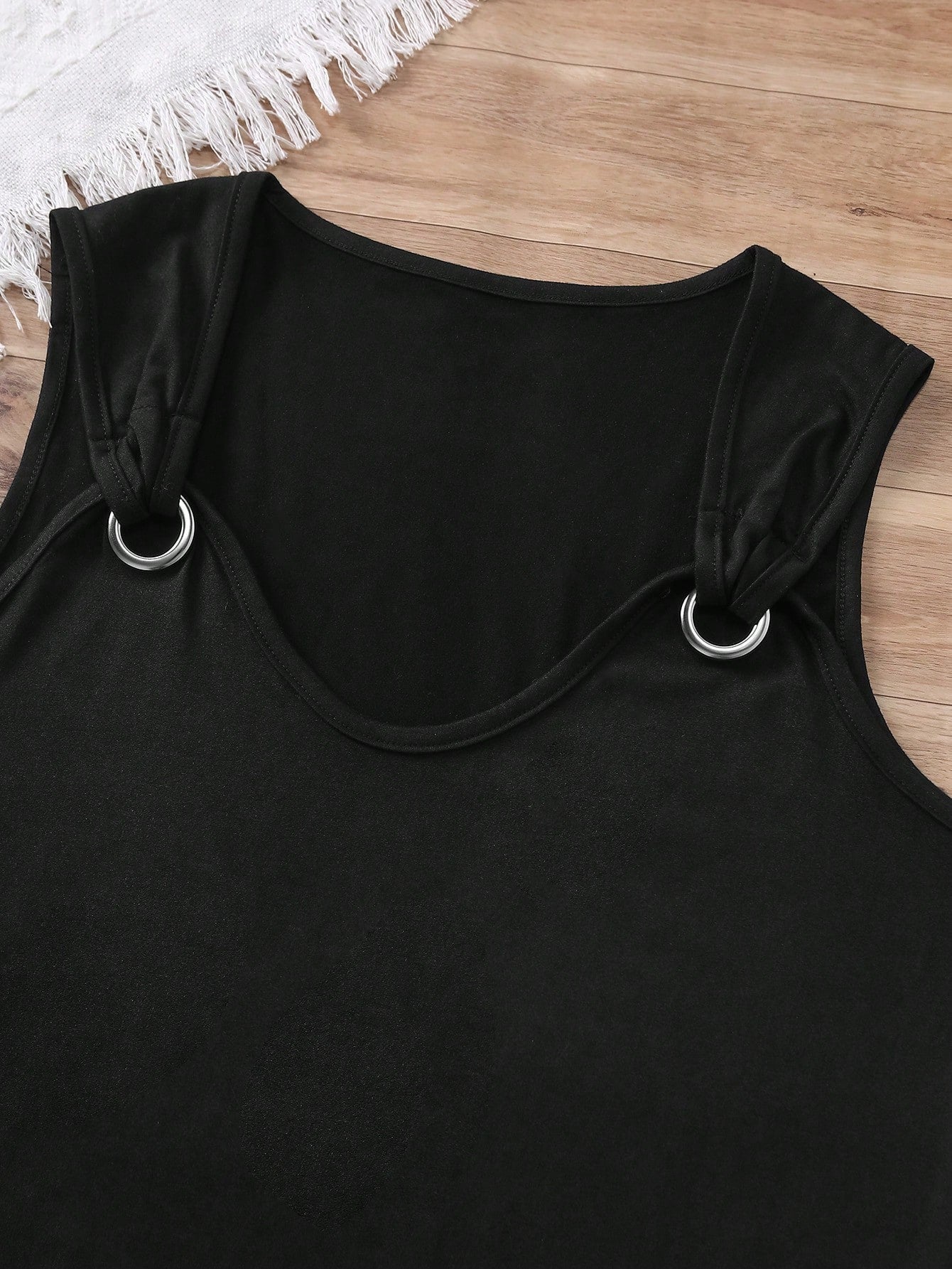 INAWLY Women's Metallic Button Decorated Tank Top For Summer