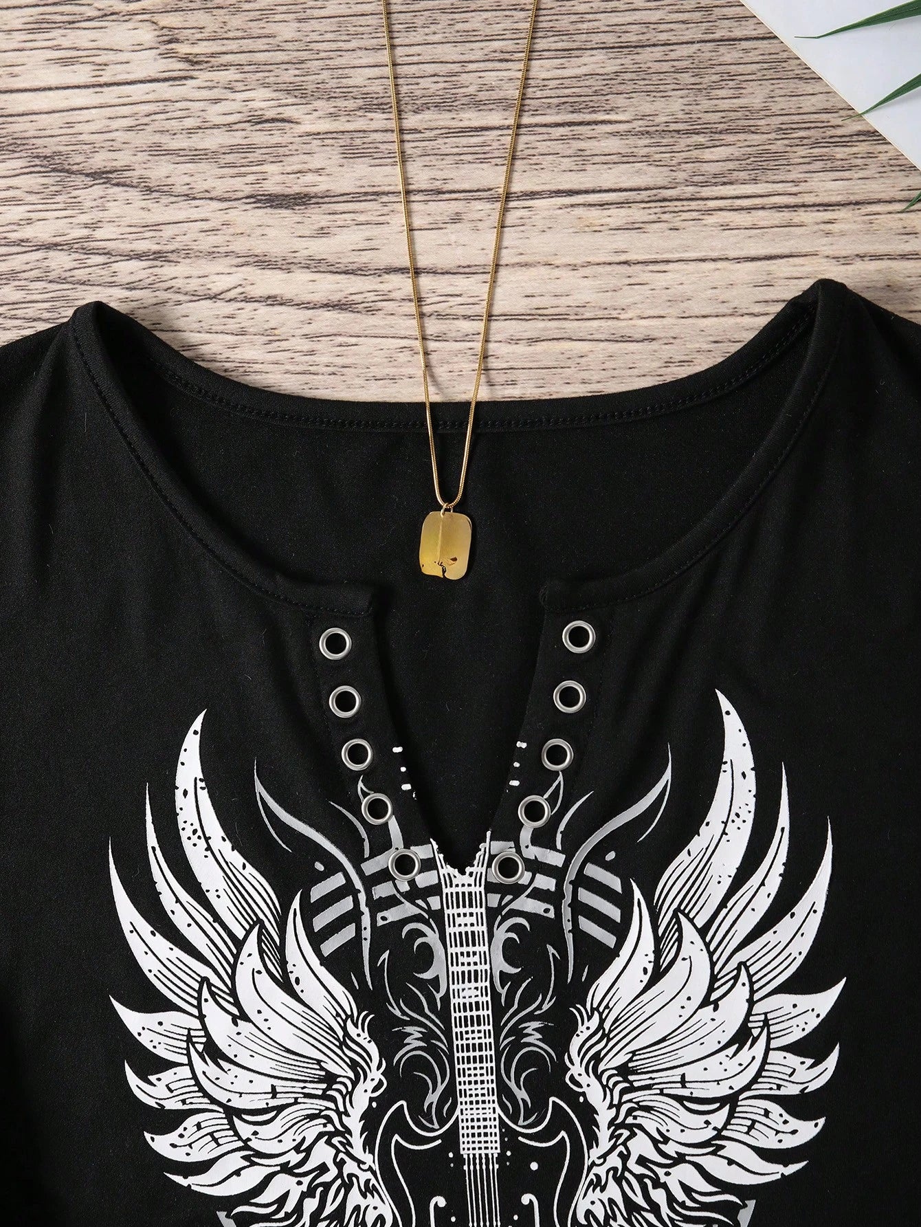 INAWLY Women'S Sleeveless Tank Top For Summer With Angel Wings & Guitar Print Graphic Tees Women Tops