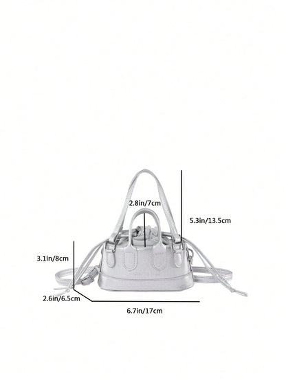 Crocodile Embossed Bucket Bag Mini Drawstring Design Funky