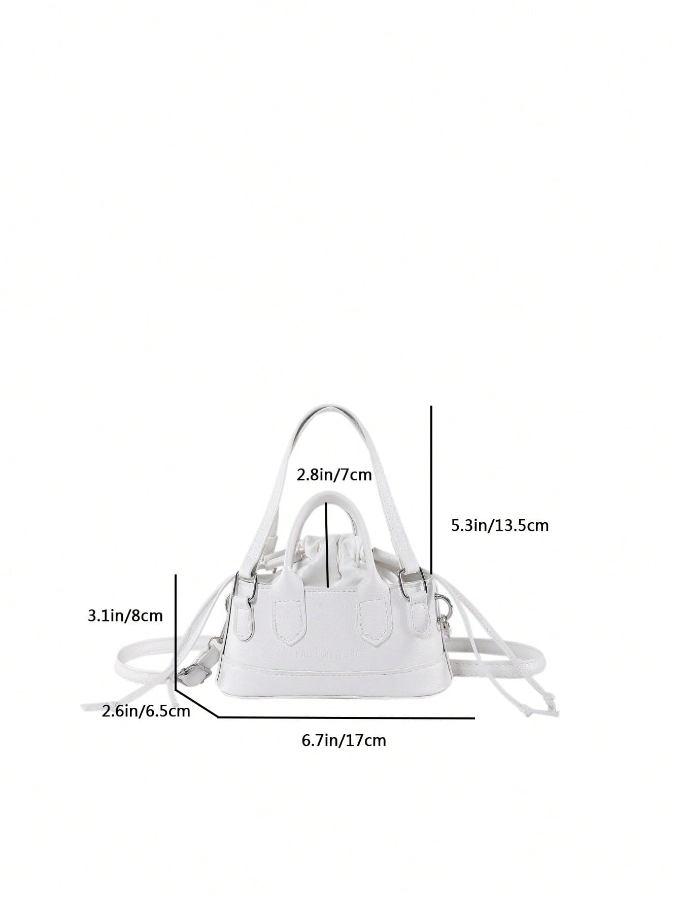 Crocodile Embossed Bucket Bag Mini Drawstring Design Funky