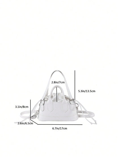 Crocodile Embossed Bucket Bag Mini Drawstring Design Funky