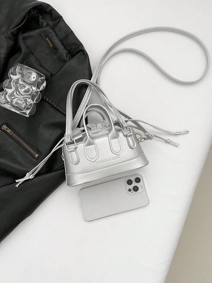 Crocodile Embossed Bucket Bag Mini Drawstring Design Funky