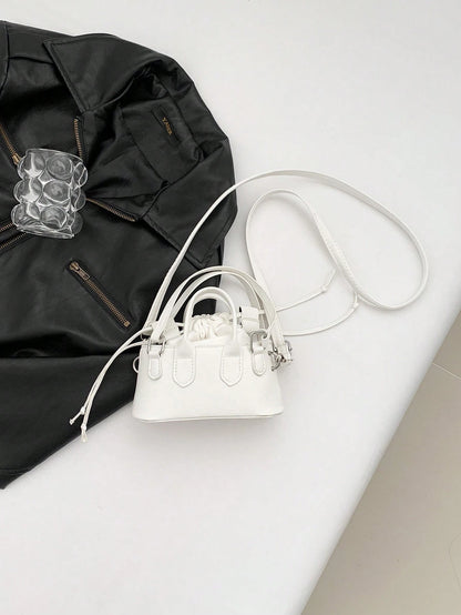 Crocodile Embossed Bucket Bag Mini Drawstring Design Funky