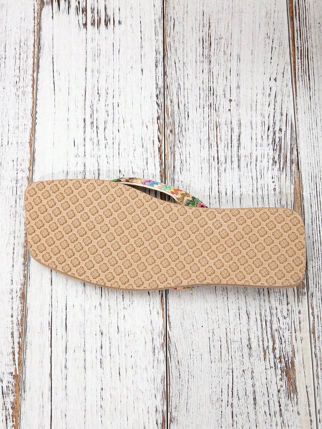 Women's Simple Style Black Suede Flat Slippers With Striped Design