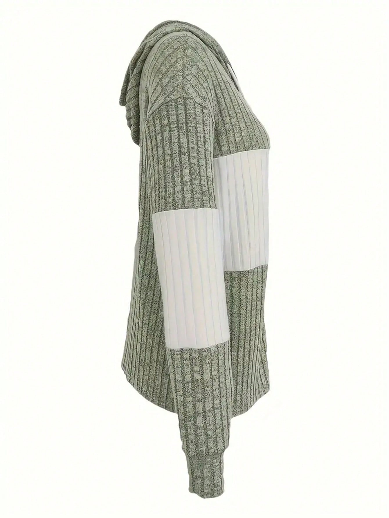 INAWLY Women's Spring And Autumn Casual Color Blocking Drawstring Hooded Jacket Fall Winter Cloth For Women