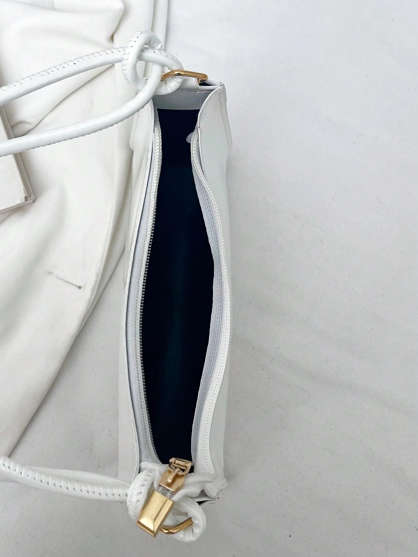 Solid Color Minimalist & Elegant Embossed Shoulder Bag