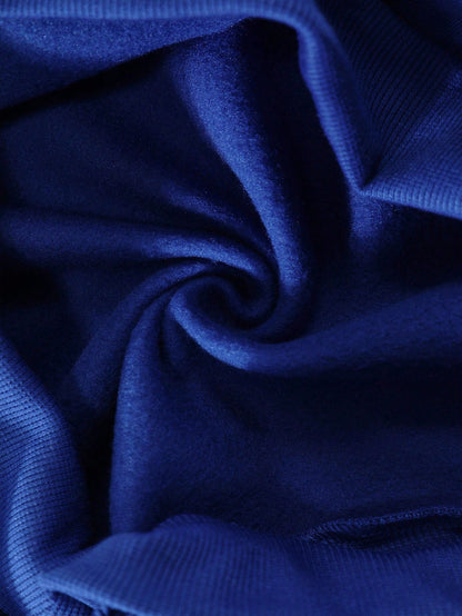 INAWLY Letter Graphic Kangaroo Pocket Drawstring Thermal Lined Hoodie,Long Sleeve Tops