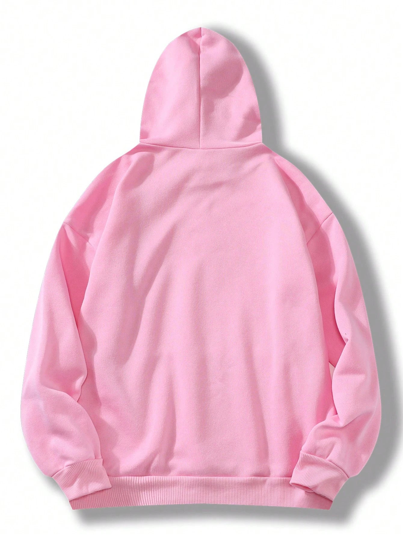 INAWLY Letter Graphic Kangaroo Pocket Drawstring Thermal Lined Hoodie,Long Sleeve Tops