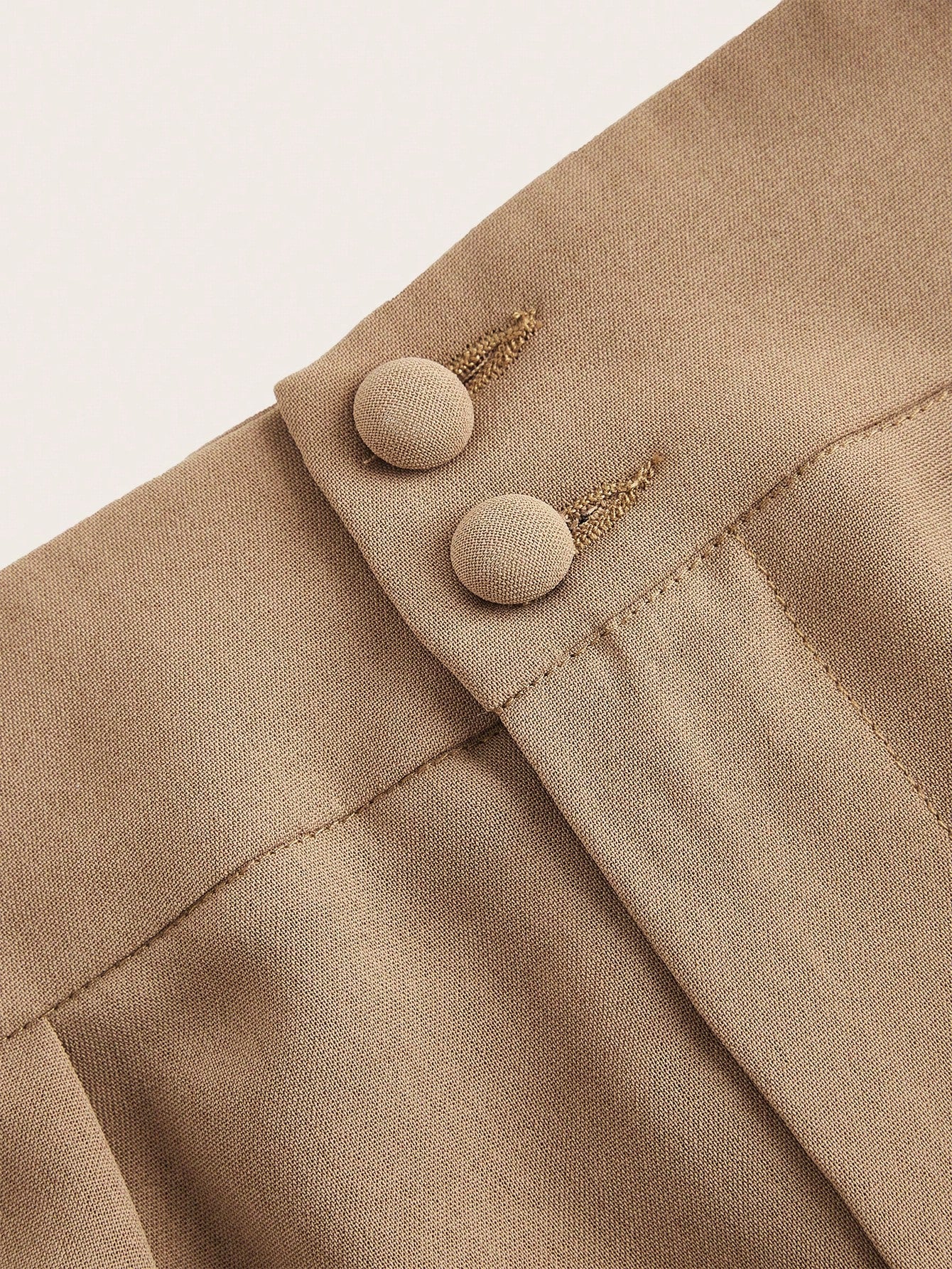 Poéselle Summer High-Waisted Pants Multi-Piece Set, Wide Leg Pants High Waist Fold Pleated Wide Leg Pants, Pants, Loose Fit, Long Pants