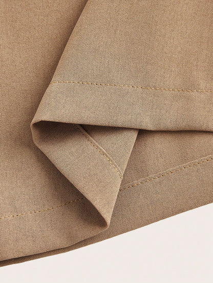 Poéselle Summer High-Waisted Pants Multi-Piece Set, Wide Leg Pants High Waist Fold Pleated Wide Leg Pants, Pants, Loose Fit, Long Pants