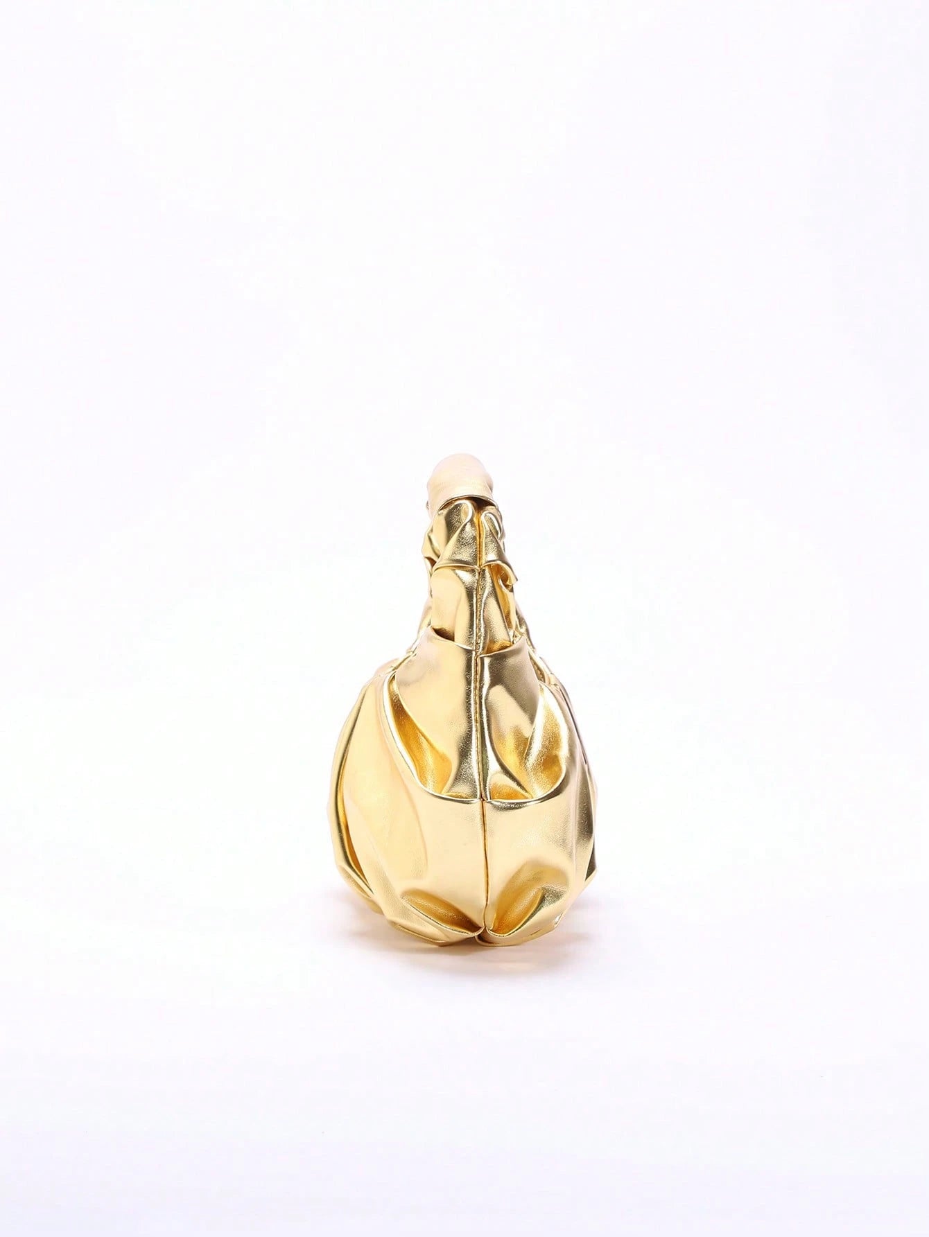 2024 Spring New Arrival Women Handbag, One Piece Of Solid Color Pearl Glossy PU Cloud Bag, Fashionable And Concise Stitching Design With Elegant Elegant For Lady, Foldable And Wrinkled Bag Style.