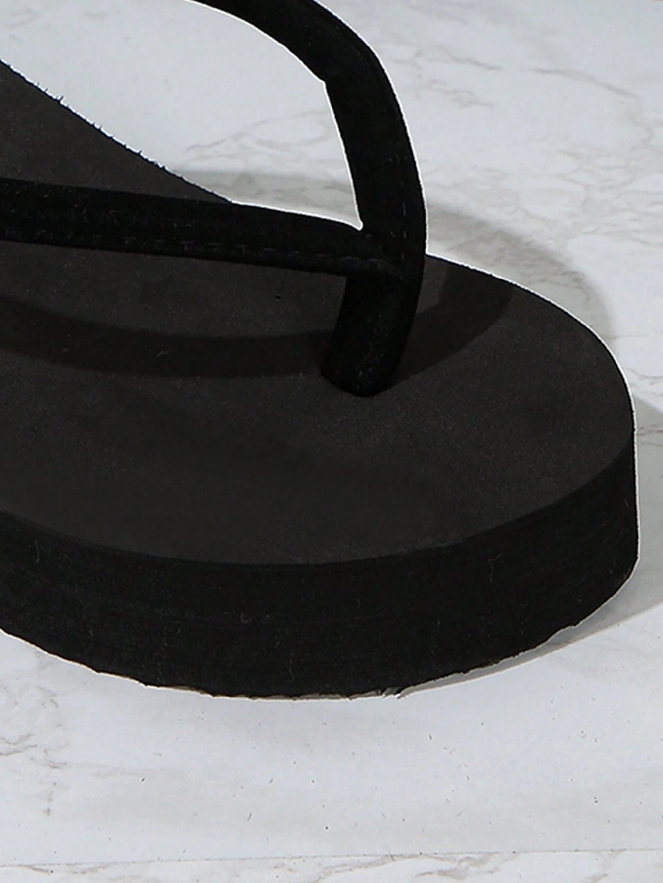 Women's Summer Fashion Thick Heel Platform Wedge High Heel Flip-Flops Beach Slipper With Slip-Resistant Sole, Perfect For Outdoor Beach Wedding