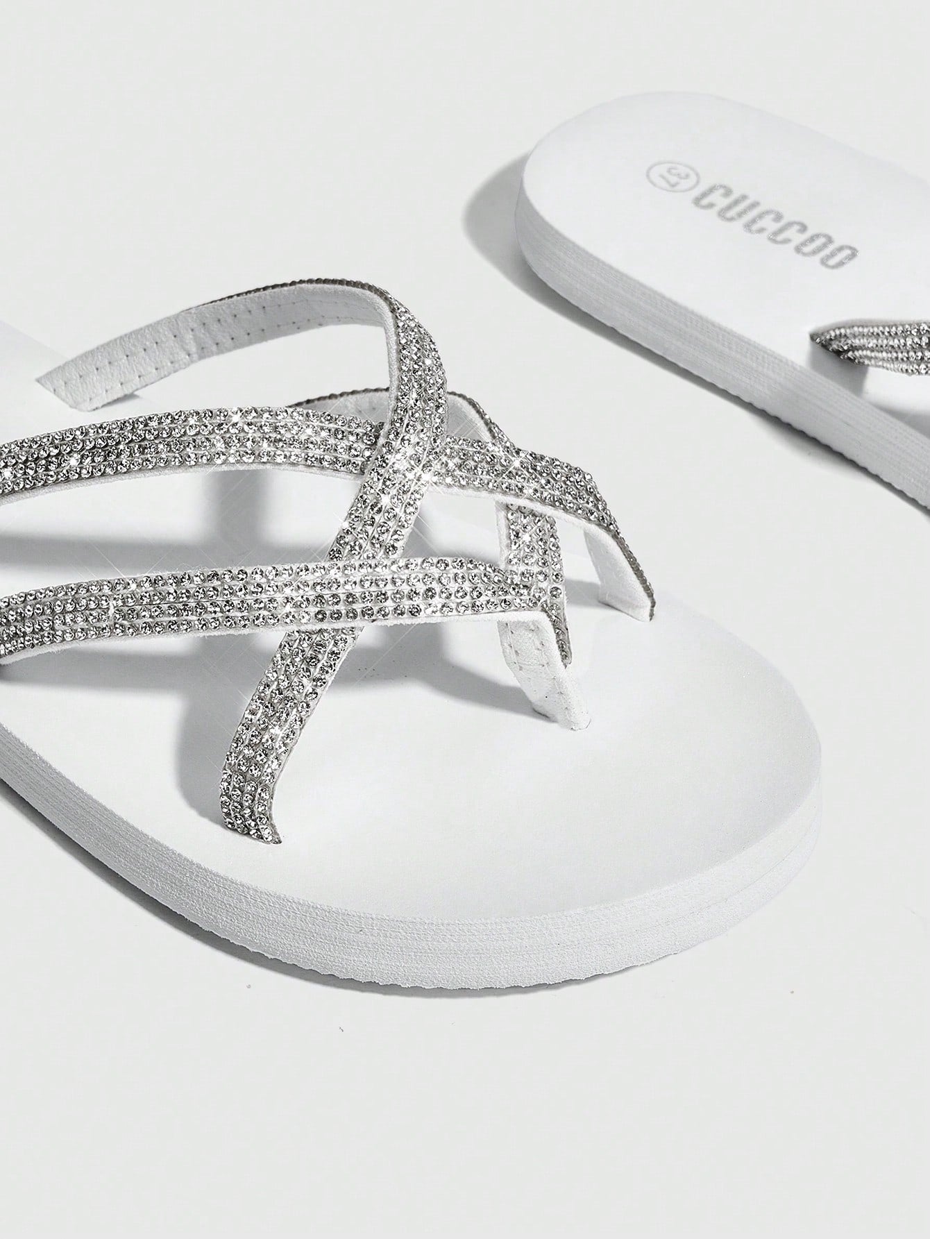 Fashionable Black Rhinestone Decorated Slippers For Women Vacation Shoes Summer Back To School Shoes College Student Shoes Spring Shoes Spring Break Easter For Casual Beach Style