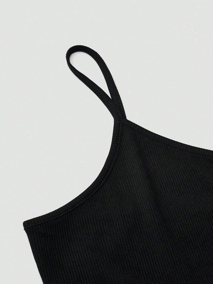 SHEIN LUNE Women's Floral Print Patchwork Slip Dress, Casual Vacation Style