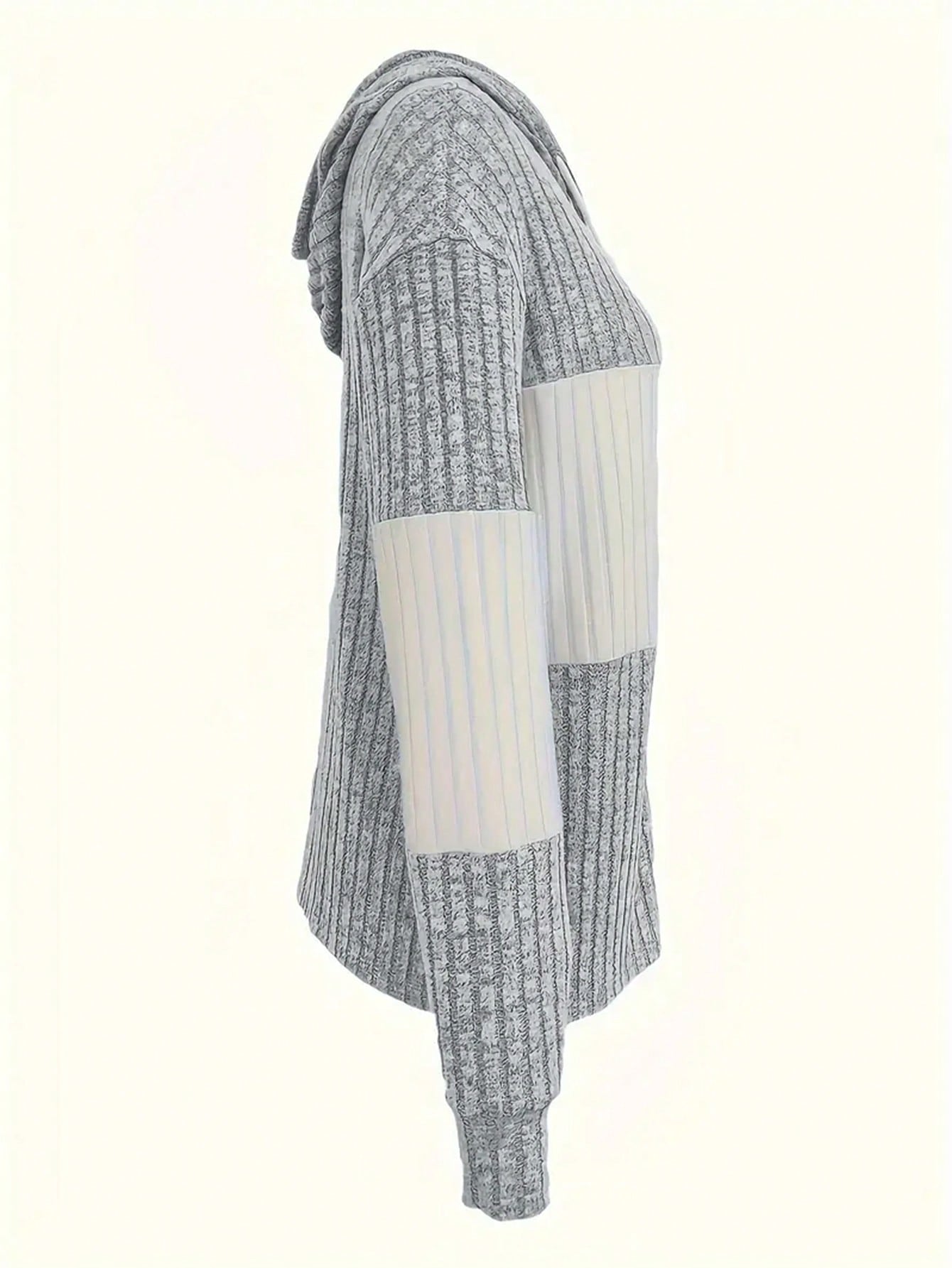 INAWLY Women's Spring And Autumn Casual Color Blocking Drawstring Hooded Jacket Fall Winter Cloth For Women