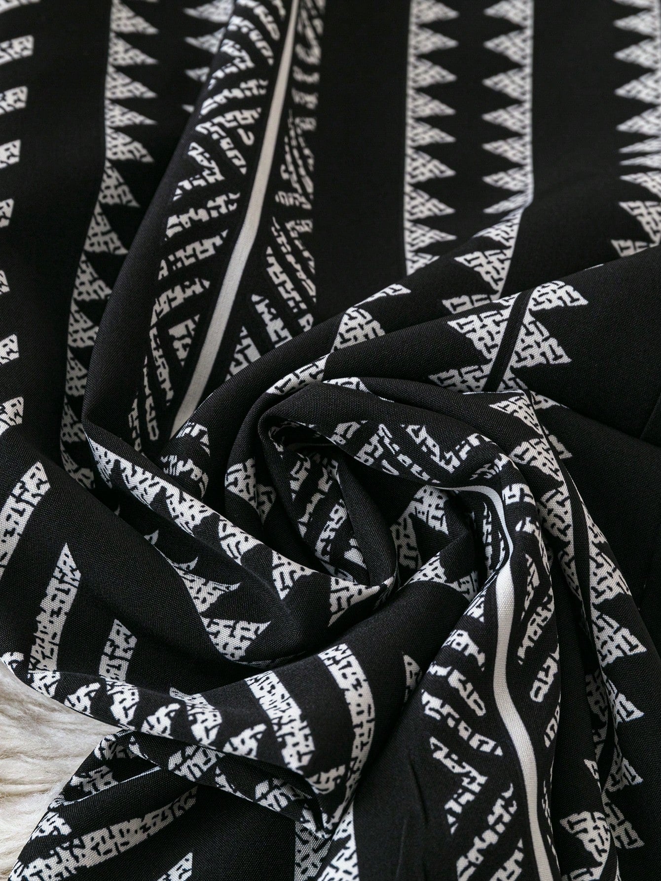 Breezaya Allover Print Belted Wide Leg Casual Vacation Pants Fall Cloth For Women