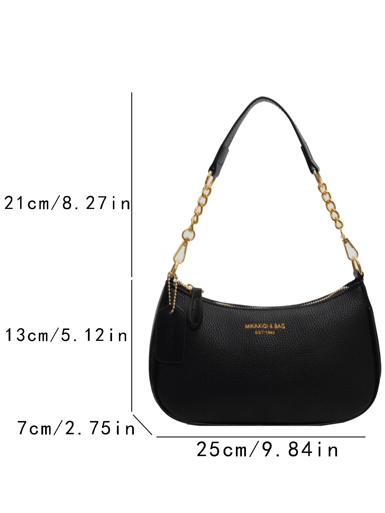 1pc Solid Color PU Leather Shoulder Bag For Women, Versatile Crossbody Bag For Commuting, Adjustable Shoulder Strap