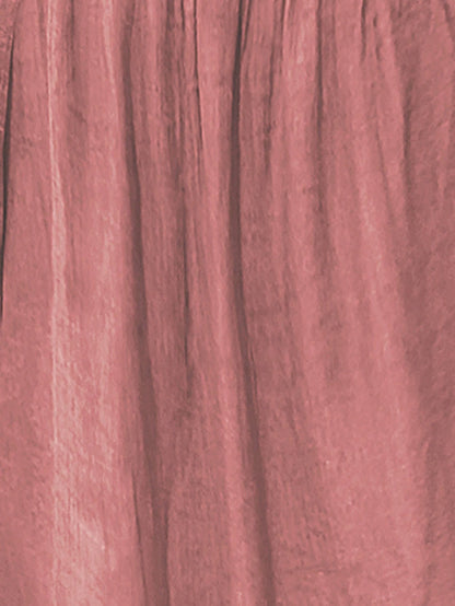 EMERY ROSE Women Plain Short Sleeve Ruffle Detail Casual Blouse, Everyday Wear