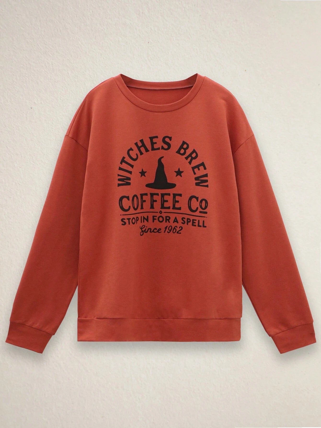 Halloween Casual Women's Round Neck Fashion Long Sleeve Letter Print Sweatshirt