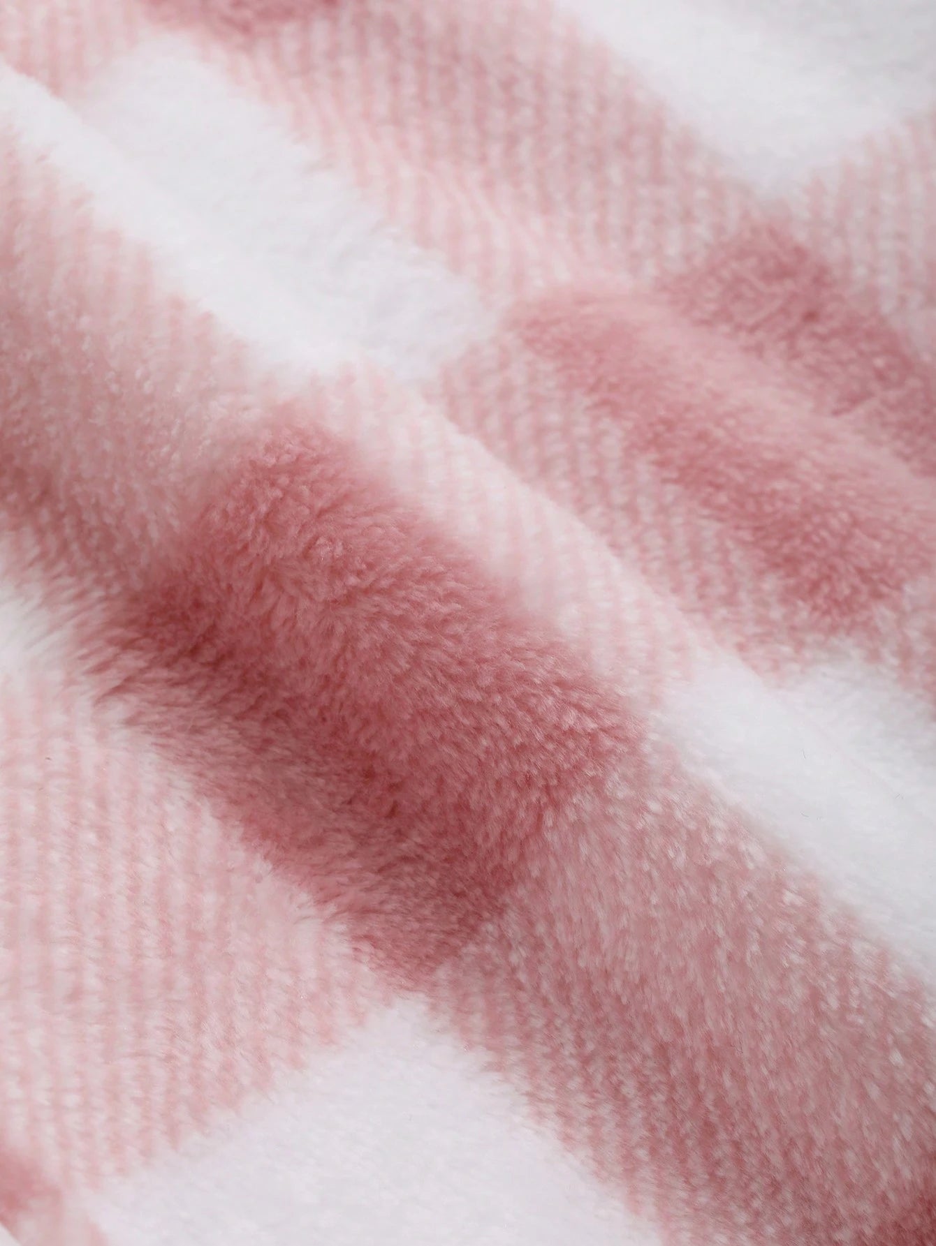 DAZY Plaid Pattern Fleece Straight Leg Loungewear Pants