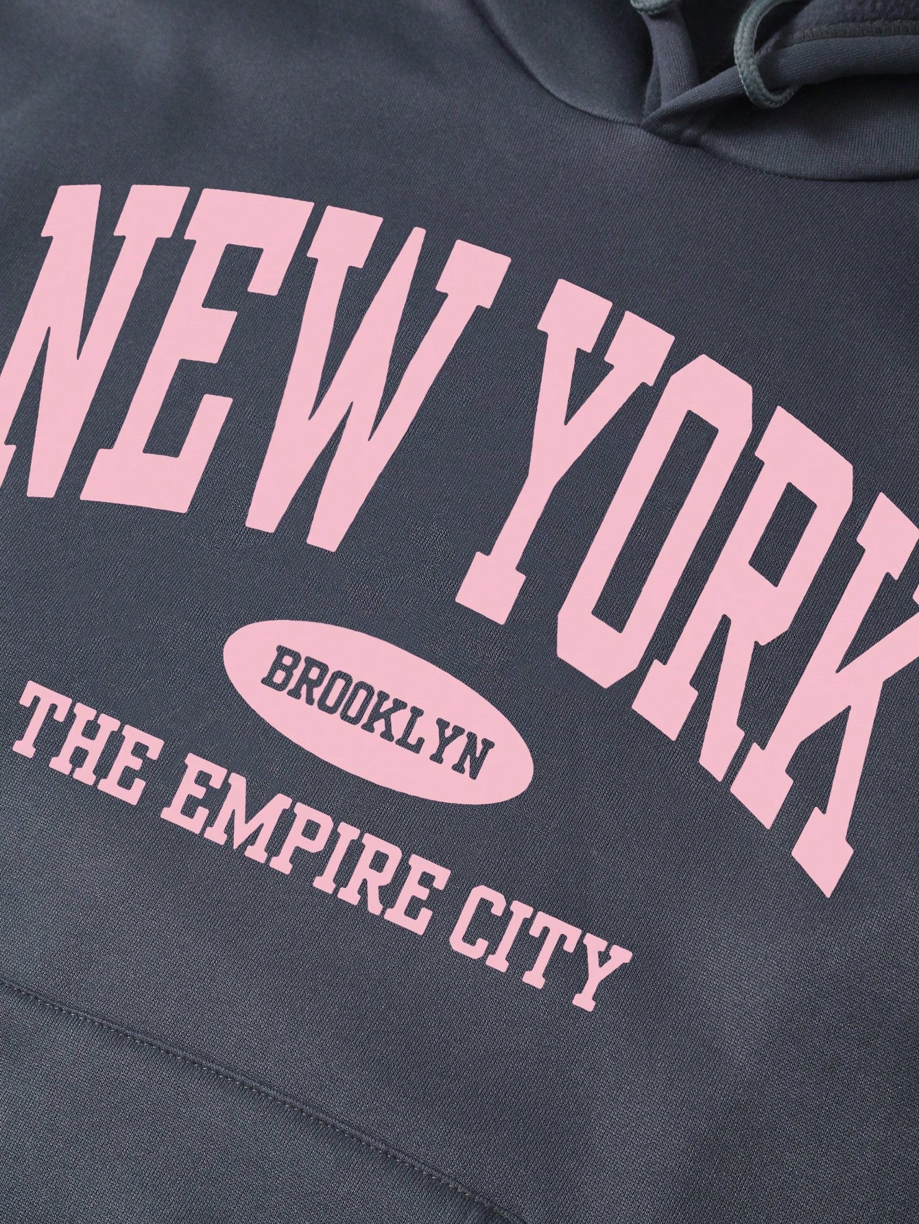 INAWLY Letter Graphic Kangaroo Pocket Drawstring Thermal Lined Hoodie,Long Sleeve Tops