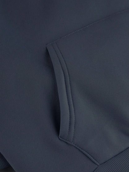 INAWLY Letter Graphic Kangaroo Pocket Drawstring Thermal Lined Hoodie,Long Sleeve Tops