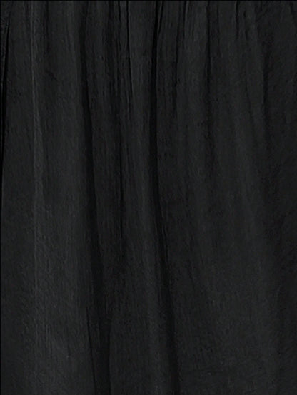 EMERY ROSE Women Plain Short Sleeve Ruffle Detail Casual Blouse, Everyday Wear