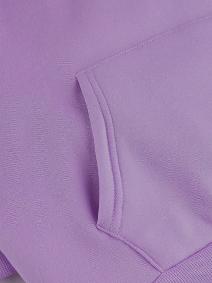 INAWLY Letter Graphic Kangaroo Pocket Drawstring Thermal Lined Hoodie,Long Sleeve Tops