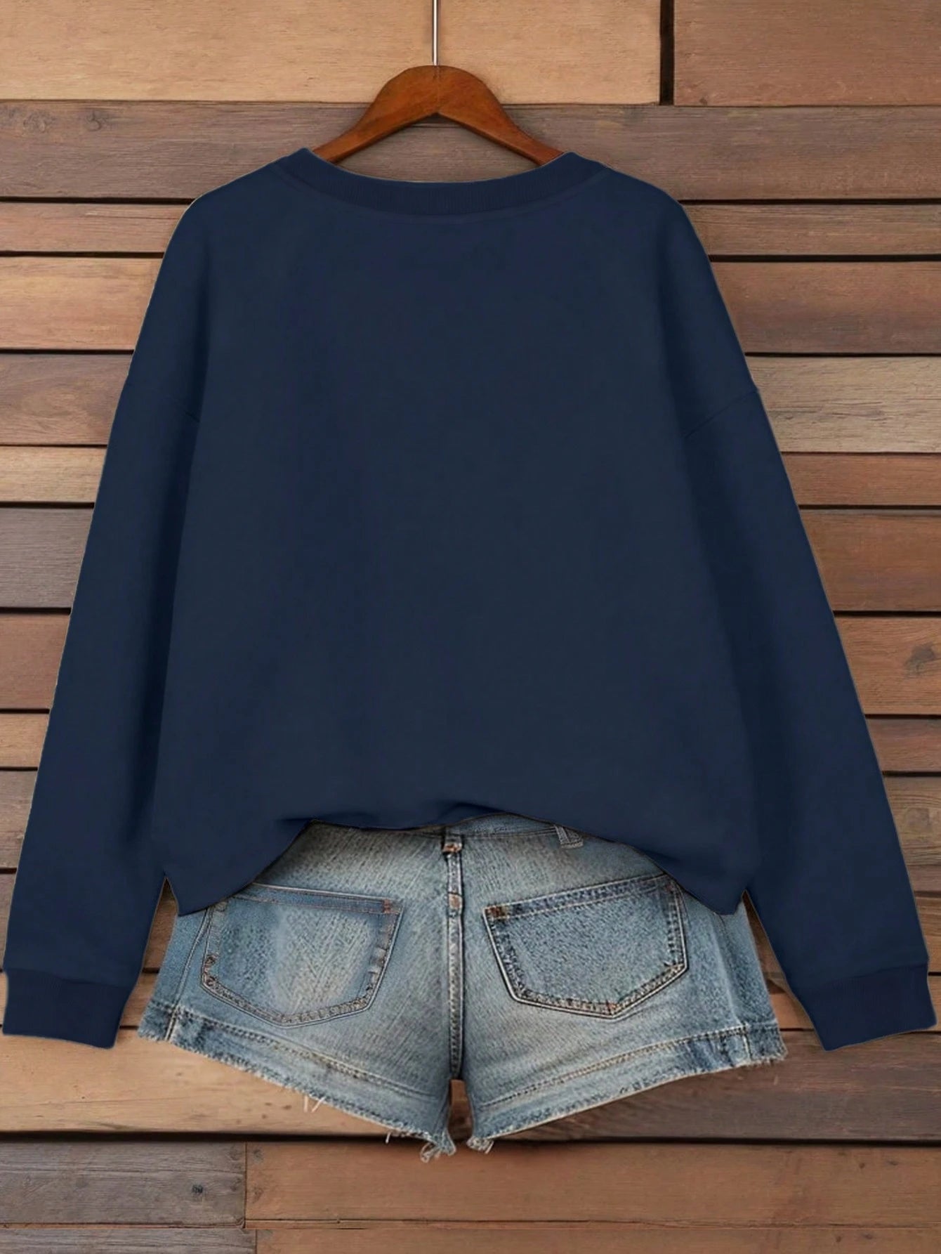 EMERY ROSE Women's Letter Pattern Printed Round Neck Hoodie,Long Sleeve Tops Graduation,Back To School Outfits,Graduation,Teacher Outfits For Women,Back To School Pullover Fall Outfit