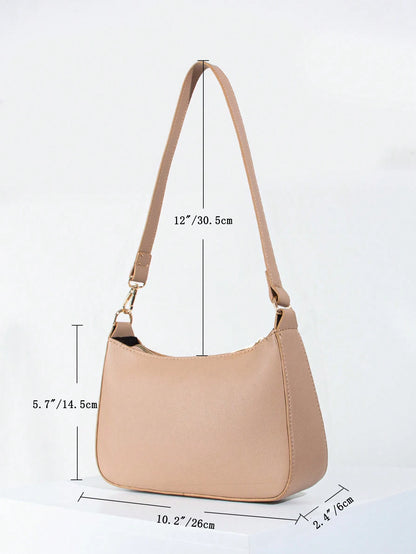 Lightweight,Business Casual Minimalist Zipper Up Shoulder Bag For Teen Girls Women College Students,Rookies & White-collar Workers Perfect for Office,College,Work ,Business,Commute,Outdoors, Travel, Outings