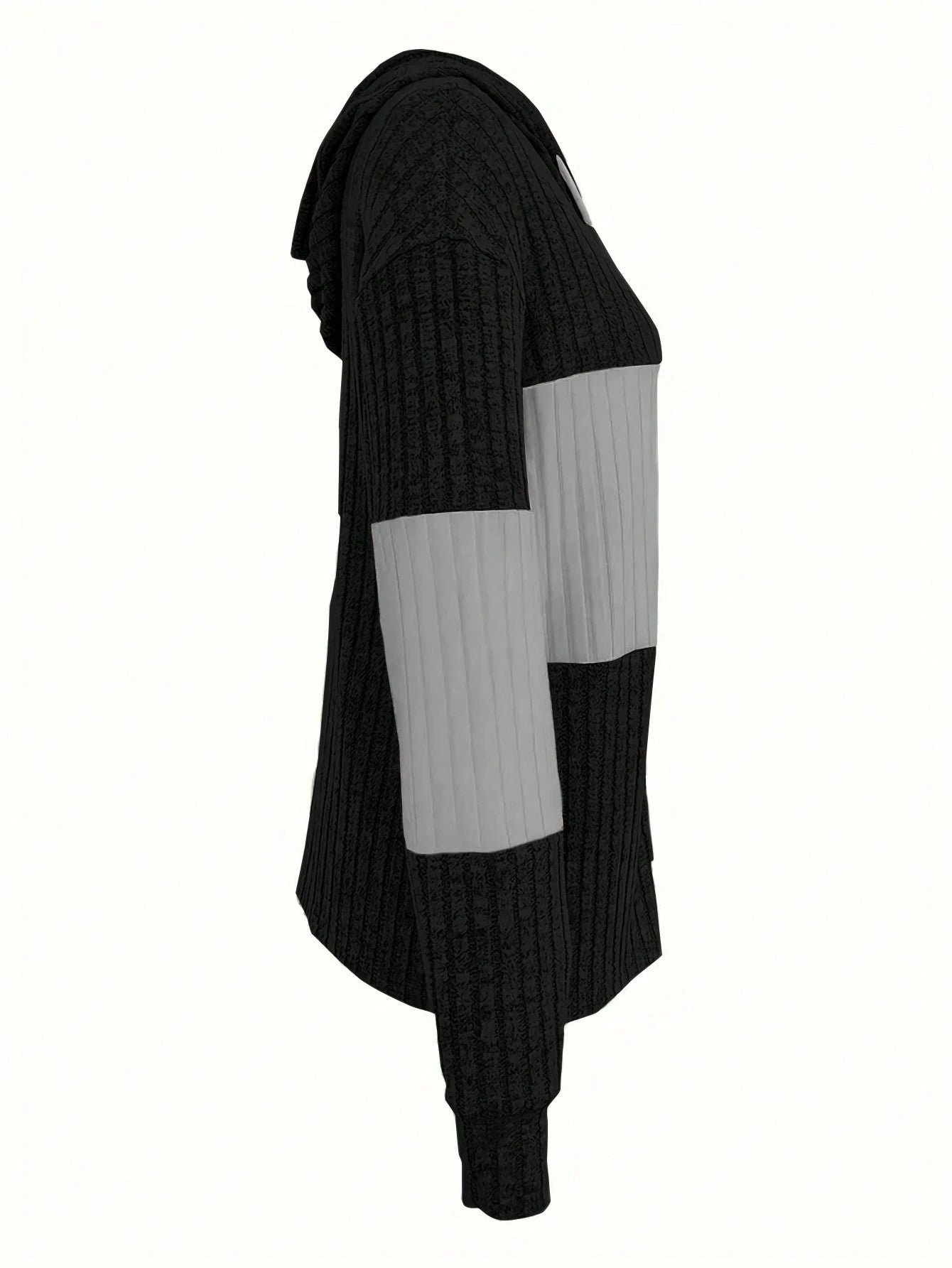 INAWLY Women's Spring And Autumn Casual Color Blocking Drawstring Hooded Jacket Fall Winter Cloth For Women