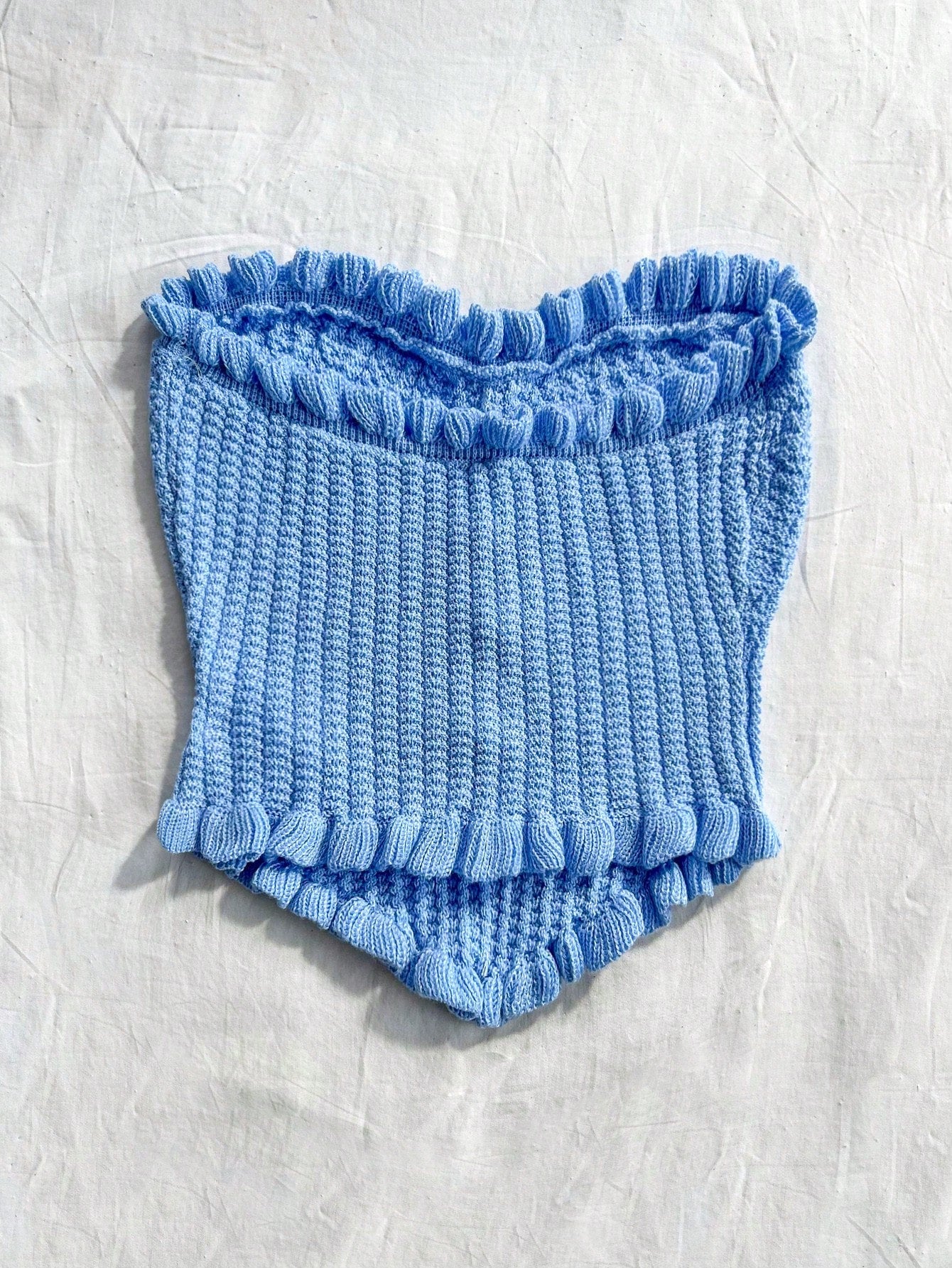 Soleia Women's Button Decor Fashion Casual Ruffle Hem Knitted Camisole Top,Going Out Top